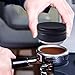 Wingjip Coffee Tamper Coffee Distributor/Leveler Tool 58mm Adjustable Grip Handle, Black, Powder Press, Barista Family Office Espresso Coffee Maker Accessories