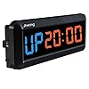 N/ A 1.5 Inch 6 Digitale Led Interval Timer Stopwatch Countdown Klok voor Gym Fitness Thuis (Blauw/Rood)