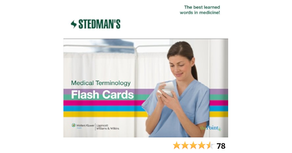 Stedman S Medical Terminology Flash Cards Stedman S 9781608311781 Books Amazon Ca