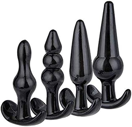 Training Toys Beginners Anales 4Pcs Beginner Plug Set Toy Training Kit Novelty Anales Trainer with T-bar Base