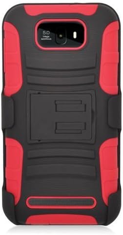 Windowcell for BLU Studio 5.5 D610a - Heavy Duty Armor Style 2 Case with Stand (red)