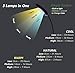 Book Light with Warm, Cool and Natural — Adjustable Bright to Read in Bed or Anywhere — 85 Hours x Charge — UL USB Charger — Gift Boxed, Clip On LED Lamp, Eco Friendly Replaceable 1200mAh Battery
