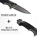 Folding Knife Pocket Knife with Black G-10 Handle, Gray Steel Blade and Liner Lock, Perfect for Outdoor and Daily Use ALHAKIN