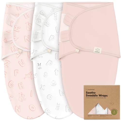Photo 1 of KeaBabies 3-Pack Organic Baby Swaddle Sleep Sacks - Swaddles for Newborns, Infant 3-6 Months, Baby Girls, Boys, Soft & Snug Newborn Sleep Sack, Nursery Swaddling Blankets (ABC Land Rose, L)