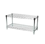 Commercial Chrome Wire Unit 14 x 48 - 2 Shelf Unit
