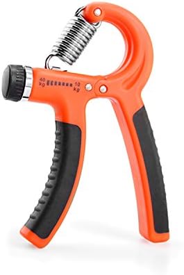 22Lbs-88Lbs Hand Strengthener for Kids with Non-slip Handle Orange-1PCS