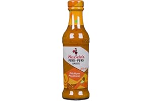 Nando’s Medium Peri Peri Sauce | Medium Hot Sauce | African Bird’s Eye Chili Marinade Dip & Cooking Sauce | Gluten Free | Veg