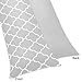 Sweet Jojo Designs Gray and White Trellis Full Length Double Zippered Body Pillow Case Cover by