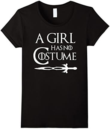 Womens A Girl Has No Costume T-Shirt XL Black