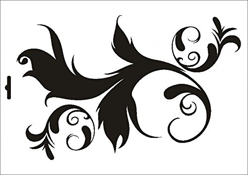 UMR-Design W-240 Tail Textil- / wallstencil Size A4