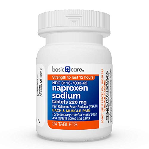 Amazon Basic Care Back & Muscle Pain Naproxen Sodium Tablets, 220 Mg, 24 Count (Pack of 1) - Thumbnail 4