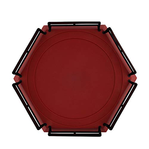 Top Battle Toy, Battle Tops Arena 38.5 x 34cm Burst Gyro Arena Disk Exciting Duel Spinning Top Launcher Stadium Toy Accessories for Boys Children Christmas Birthday Gifts Red
