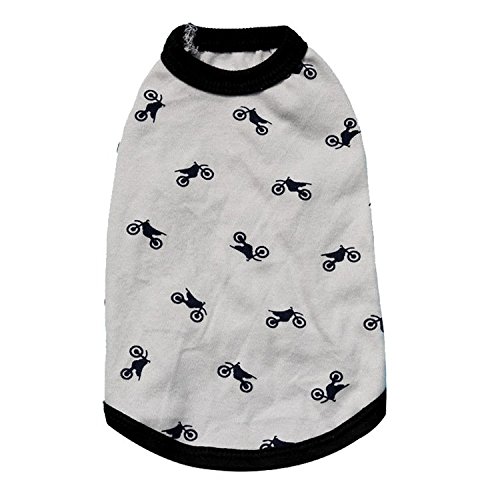 DroolingDog Pet Dog Clothes Funny T-shirt Plain Summer Vest for Small Dogs