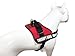 Albcorp Reflective Therapy Dog Vest Harness, Woven Nylon, Adjustable Service Animal Jacket, with 2 Hook and Loop Therapy Dog Removable Patches. Red, Small