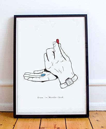 Amazon Com Minimalist Matrix Movie Poster Print Red Pill Blue