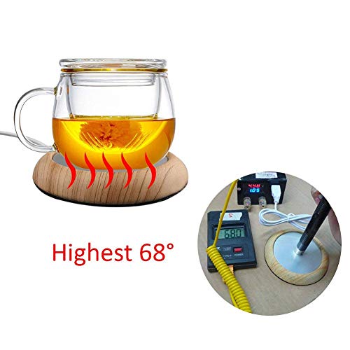 LazyU USB Mug Warmer, Tea and Coffee Mug Warmer, Electric Cup Beverage Warmer for Water Coffee Tea Dedicated to Coffee Lovers and Office Workers