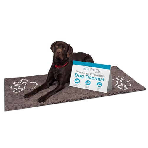 Internet's Best Chenille Dog Doormat - 60 x 30 - Absorbent Surface - Non-Skid B…