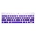 ProElife Premium Keyboard Cover Ultra Thin Keyboard Protector Skin for MacBook Pro with Touch Bar 13-inch 15-inch (Model A2159, A1989, A1990, A1706, A1707) (2019 2018 2017 2016) (Ombre Purple)