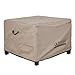 ULTCOVER Waterproof Patio Ottoman Cover Square Outdoor Side Table Furniture Covers Size 32L x 32W x 20H inch