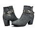 DREAM PAIRS Women's Stylish Ankle Side Zipper Belted Chunky Stacked Heel Fur Interior Booties