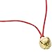 Jingle Bell Necklaces - 48 Pc - Bulk Christmas Necklaces - Gold Bell Necklaces - Funny Party Hats