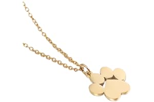 Jude Jewelers Stainless Steel Cute Cat Dog Pet Paw Style School Class Party Necklace