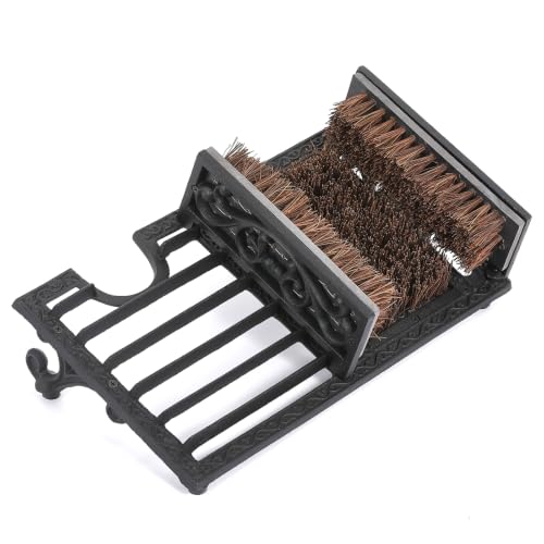 Cast Iron Boot Scrubber with Heel Remover & Brush