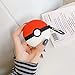 Poke Ball Pikachu AirPods Pro Case Protective Soft Silicone Shockproof Cover for Airpod Pro Compatible Airpods Pro Charging Cases, Keychain Bag Pendant Decor Gift Toy (Poke Ball)