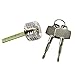 6 Pieces Practice Training Lock Set, LepoHome Transparent Cutaway Crystal Keyed Padlock, Lock Picking Training Tools for Locksmith Beginner