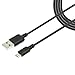 COCOCKA Micro-USB Cable, Extra Long 10ft Black Micro-USB 2in1 Sync and Charge USB Data Cable for Samsung, HTC, LG and Other Any Micro USB Powered Device