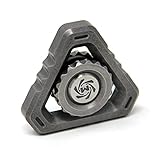Mechforce - Deltacore Long Fidget Hand Spinner, Stainless Steel, Stonewashed