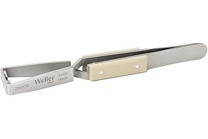 Erem 29W30 Stainless Steel Flat Very Fine Tweezer, 4.75-Inch Overall Length