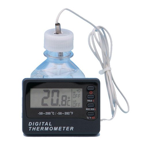Thermco MIN-MAX Alarm Digital Freezer Bottle Thermometer -50C to 70C