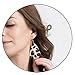 Lightweight Handmade Leaf Leather Earrings DIY Leopard Print Leather Earrings Teardrop Dangle for Women Girls
