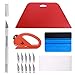 Wallpaper Smoothing Tool Kit, Multi-Function 15 Pcs Smoother Tools Set for Contact Paper Peel and Stick Wallpaper Car Wrap Vinyl Window Tint Glass Film Wallpaper Glue Adhesive Brush Tray Roller Knife primary