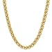 5mm 14k Gold Plated Wheat Chain Necklace, 18