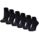 Dr. Motion Compression Quarter Socks For Women With Enhanced Cushion And Breathable Arch Support 6 Pairs