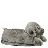 Happy Feet - Gray Puppy - Animal Slippers
