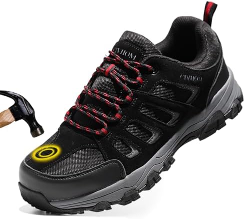 Netanac Mens Steel Toe Safety Shoes Size 9 Amazon.com: Netanac Comfortable Steel Toe Shoes for Men  main image 3