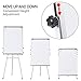 Yaheetech Easel White Boards Magnetic Tripod Whiteboard Portable Dry Erase Board 36x24 inches Flipchart Easel Board Height Adjustable, Stand White Board with Flipchart Hook for Office or Teaching