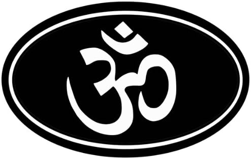 StickerJOE OHM Oval Bumper Sticker 6" X 4"