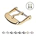 Archer Watch Straps - Stainless Steel Watch Strap Buckles (Polished Gold, 22mm)