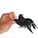 Factory Direct Craft Artificial Black Feather Flying Crows - Realistic Look Fake Black Bird Crows for Haunted House Displays or Costumes and Halloween Decorating, Crafting (3 Pieces)