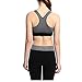 BaBana Women's Zip Front Anti Sports Yoga Bra, Padded High Impact Support For Workout Fitness Removable Pads, Running Bra (X-Large, Gray)