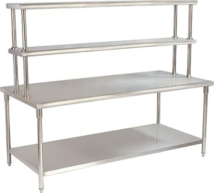 Vigneshwara Stainless Steel 4 Layers Working Table 4X2X34+18+12