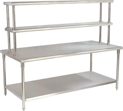 Vigneshwara Stainless Steel 4 Layers Working Table 4X2X34+18+12