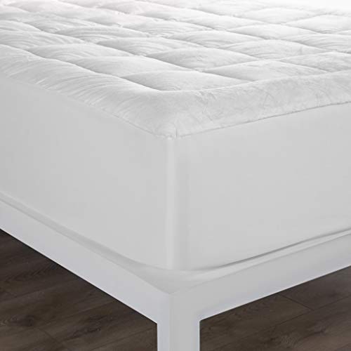 Beckham Hotel Collection Premium Microplush Mattress Pad - Hypoallergenic Ultra Soft Overfilled Topper with Deep Fit - Full - Thumbnail 4