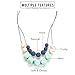 BEBE by Me 'Harper' Hard + Soft + Cushy Beads All-in-1 Teething Necklace for Nursing Moms