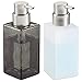 InterDesign Casilla Glass Foaming Soap Dispenser Pump for Kitchen, Bathroom Countertop and Vanities - Frost/Brushed