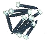 White Head, Hex Head Tapcon Concrete Masonry Screw - 1/4 x 1-1/4 Qty-100